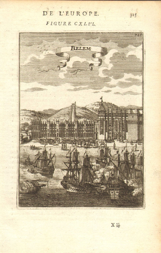 LISBOA (LISBON). Mosteiro Jerónimos/Hieronymites Monastery, Belém. MALLET 1683